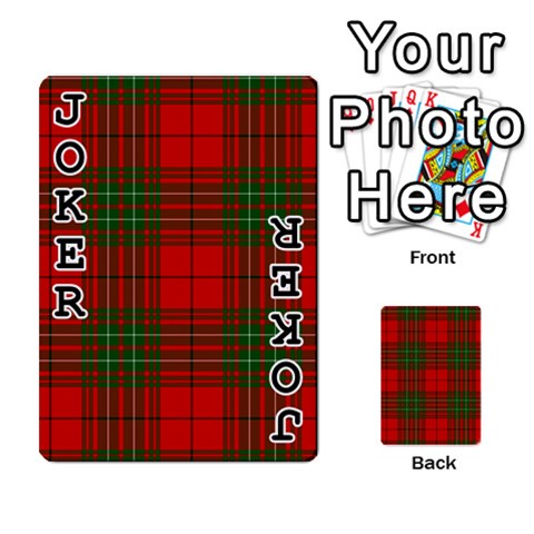 Comyn Tartan Playing Cards 54 Designs from ArtsNow.com Front - Joker1