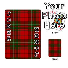 Comyn Tartan Playing Cards 54 Designs from ArtsNow.com Front - Joker1