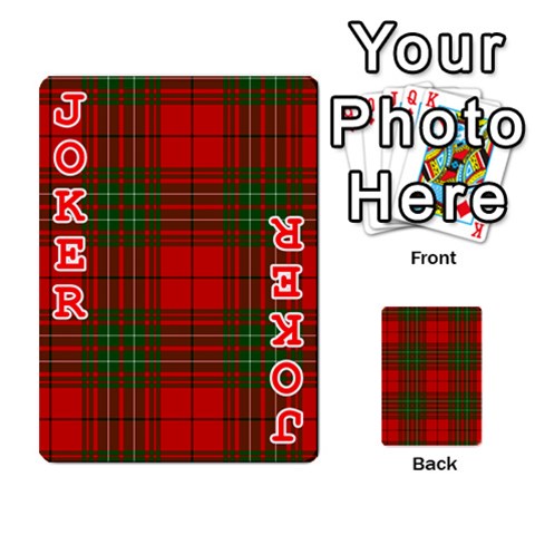 Comyn Tartan Playing Cards 54 Designs from ArtsNow.com Front - Joker2