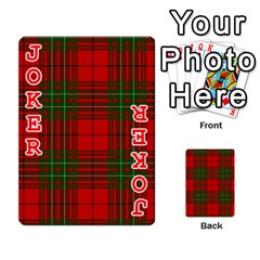 Comyn Tartan Playing Cards 54 Designs from ArtsNow.com Front - Joker2