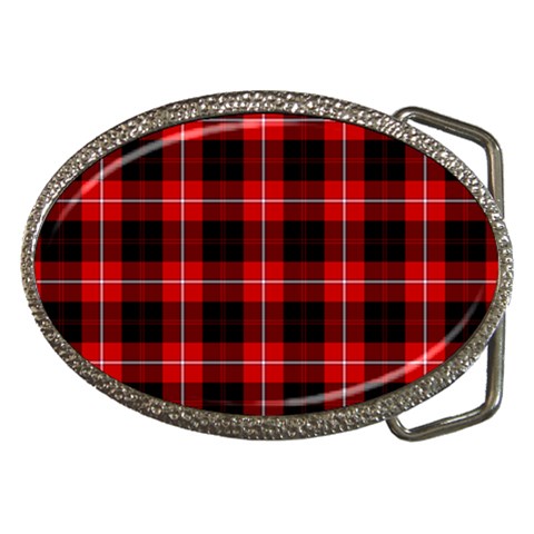 Cunningham Tartan Belt Buckle from ArtsNow.com Front