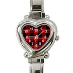Cunningham Tartan Heart Italian Charm Watch