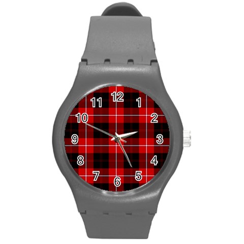 Cunningham Tartan Round Plastic Sport Watch (M) from ArtsNow.com Front