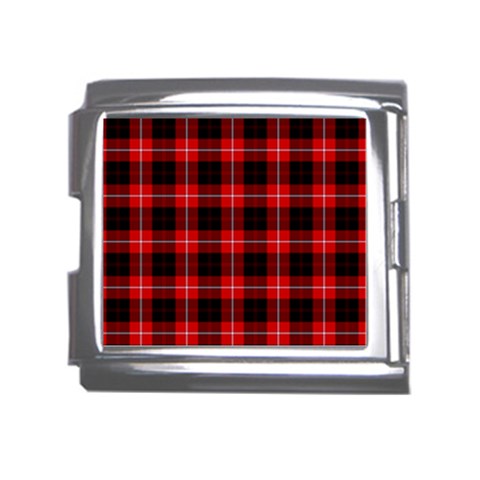 Cunningham Tartan Mega Link Italian Charm (18mm) from ArtsNow.com Front