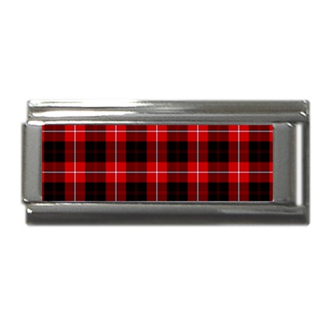 Cunningham Tartan Superlink Italian Charm (9mm) from ArtsNow.com Front
