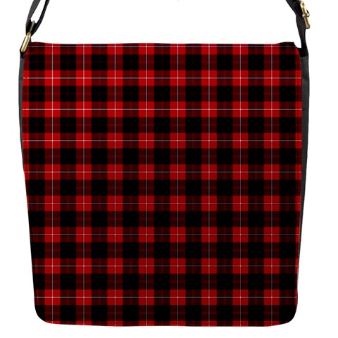 Cunningham Tartan Flap Closure Messenger Bag (S) from ArtsNow.com Front