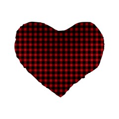 Cunningham Tartan Standard 16  Premium Heart Shape Cushion from ArtsNow.com Front