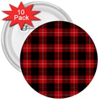 Cunningham Tartan 3  Button (10 pack)