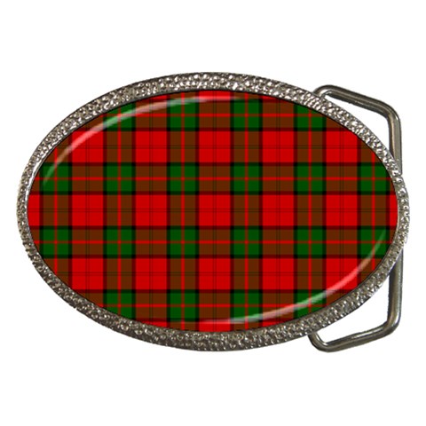 Dunbar Tartan Belt Buckle from ArtsNow.com Front