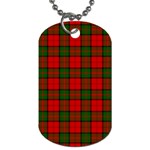 Dunbar Tartan Dog Tag (One Side)