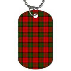Dunbar Tartan Dog Tag (Two Sides) from ArtsNow.com Back