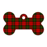Dunbar Tartan Dog Tag Bone (One Side)
