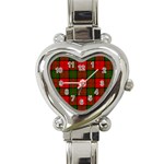 Dunbar Tartan Heart Italian Charm Watch