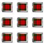 Dunbar Tartan Mega Link Italian Charm (9 pack)