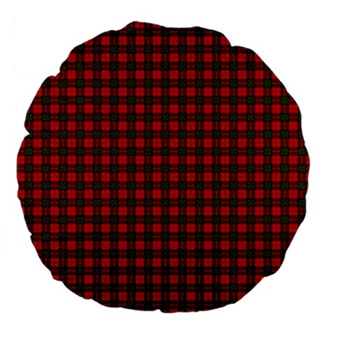 Dunbar Tartan Large 18  Premium Round Cushion from ArtsNow.com Front