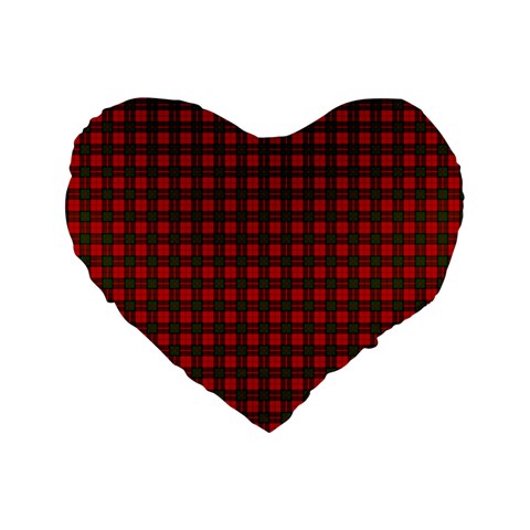 Dunbar Tartan Standard 16  Premium Heart Shape Cushion from ArtsNow.com Front