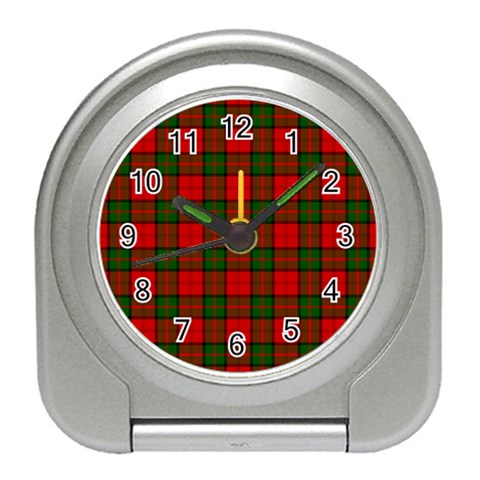 Dunbar Tartan Desk Alarm Clock from ArtsNow.com Front