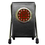 Dunbar Tartan Pen Holder Desk Clock