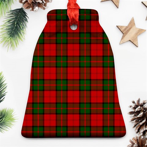 Dunbar Tartan Bell Ornament (Two Sides) from ArtsNow.com Front