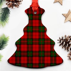 Dunbar Tartan Christmas Tree Ornament (Two Sides) from ArtsNow.com Back