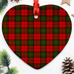 Dunbar Tartan Ornament (Heart)
