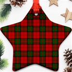 Dunbar Tartan Star Ornament (Two Sides)