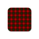 Dunbar Tartan Rubber Square Coaster (4 pack)