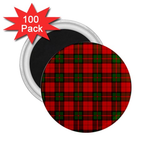 Dunbar Tartan 2.25  Magnet (100 pack) from ArtsNow.com Front