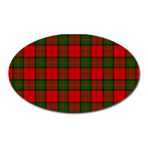 Dunbar Tartan Magnet (Oval) from ArtsNow.com Front