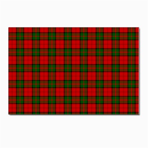 Dunbar Tartan Postcard 4 x 6  (Pkg of 10) from ArtsNow.com Front