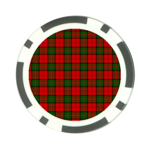 Dunbar Tartan Poker Chip Card Guard (10 pack) from ArtsNow.com Front