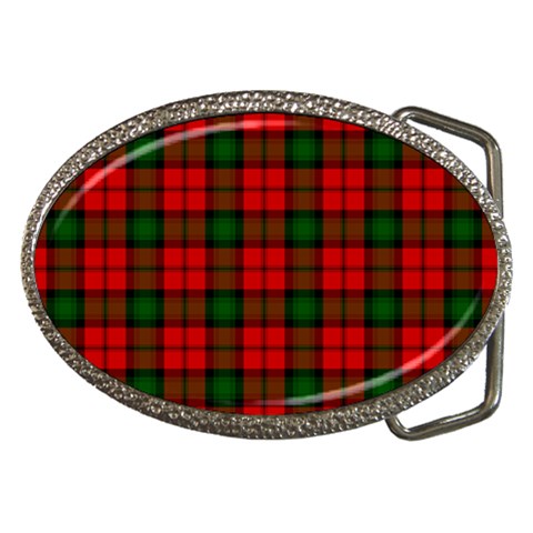 Kerr Tartan Belt Buckle from ArtsNow.com Front