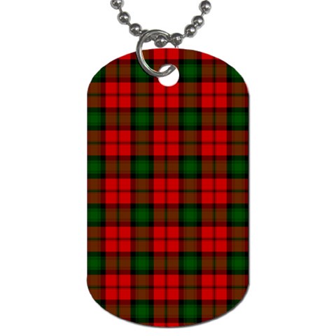Kerr Tartan Dog Tag (Two Sides) from ArtsNow.com Front