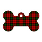 Kerr Tartan Dog Tag Bone (One Side)