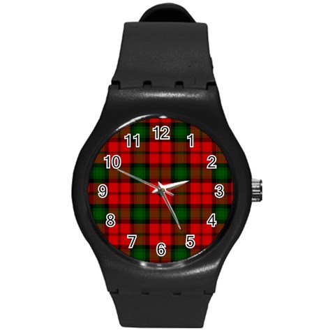 Kerr Tartan Round Plastic Sport Watch (M) from ArtsNow.com Front