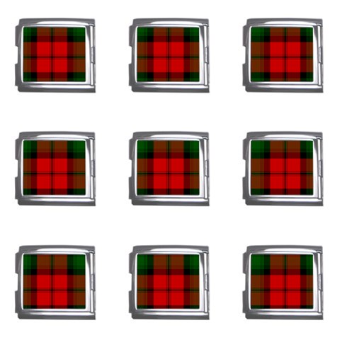 Kerr Tartan Mega Link Italian Charm (9 pack) from ArtsNow.com Front
