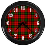 Kerr Tartan Wall Clock (Black)