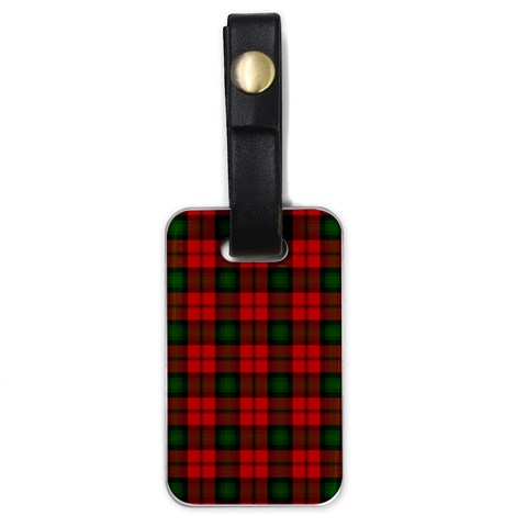 Kerr Tartan Luggage Tag (One Side) from ArtsNow.com Front
