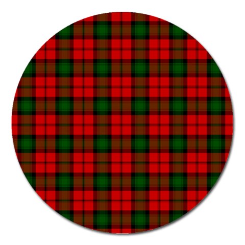Kerr Tartan Magnet 5  (Round) from ArtsNow.com Front
