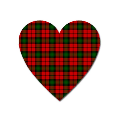 Kerr Tartan Magnet (Heart) from ArtsNow.com Front