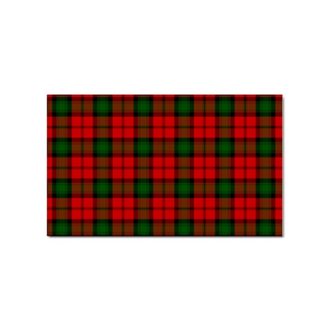 Kerr Tartan Sticker Rectangular (100 pack) from ArtsNow.com Front