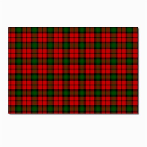 Kerr Tartan Postcard 4 x 6  (Pkg of 10) from ArtsNow.com Front
