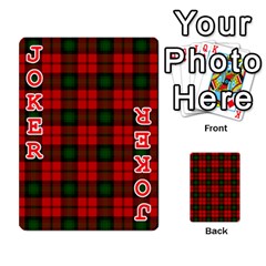 Kerr Tartan Playing Cards 54 Designs from ArtsNow.com Front - Joker2