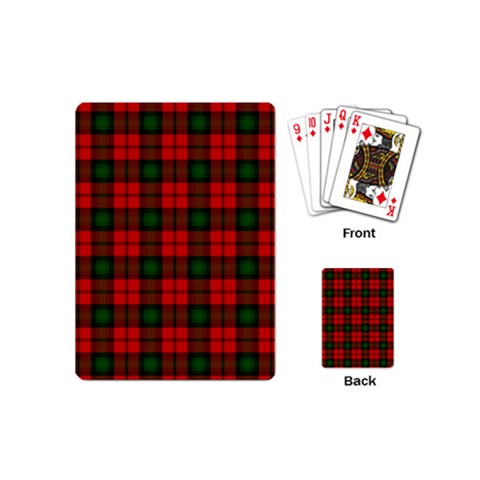 Kerr Tartan Playing Cards (Mini) from ArtsNow.com Back