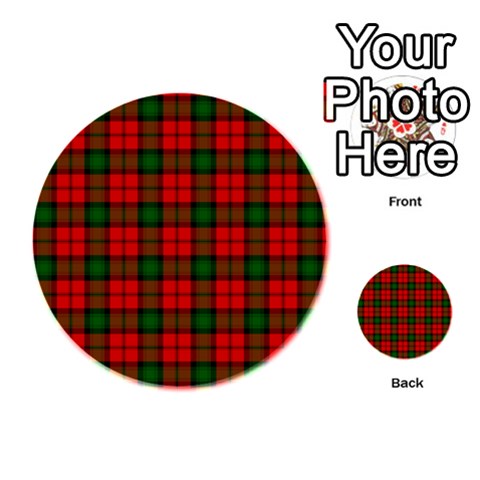 Kerr Tartan Playing Cards 54 (Round) from ArtsNow.com Back