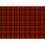 Kerr Tartan Birthday Cake 3D Greeting Card (7x5)