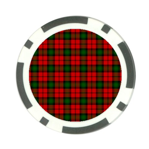 Kerr Tartan Poker Chip Card Guard (10 pack) from ArtsNow.com Front