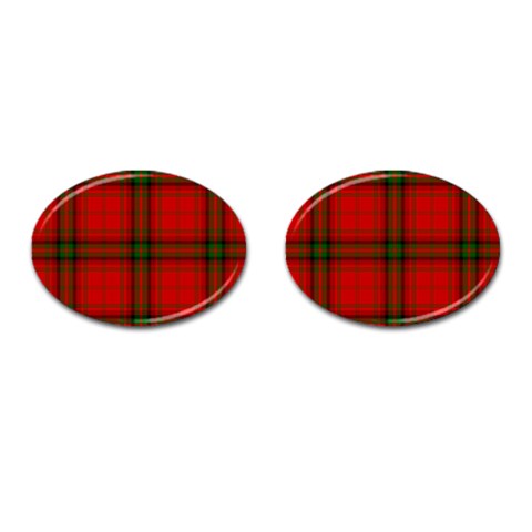 MacDougall Tartan Cufflinks (Oval) from ArtsNow.com Front(Pair)