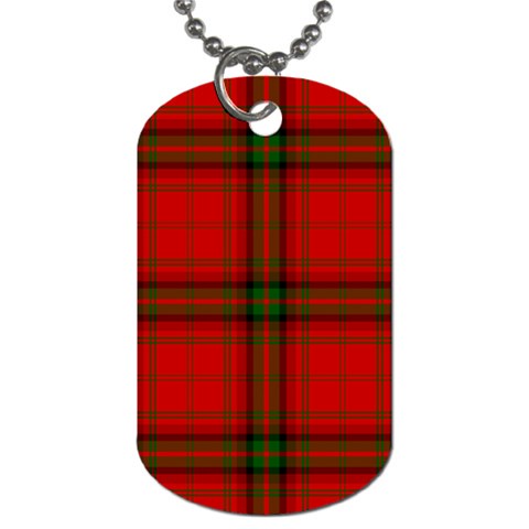 MacDougall Tartan Dog Tag (One Side) from ArtsNow.com Front