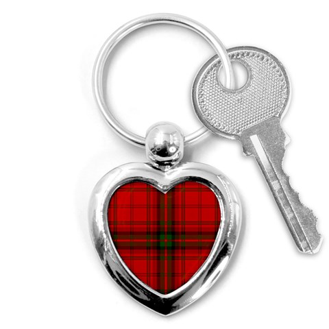 MacDougall Tartan Key Chain (Heart) from ArtsNow.com Front